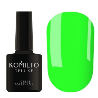 Gel polish Komilfo Kaleidoscopic Collection K001 (green, neon), 8 ml