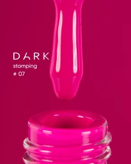 DARK Stamping polish малиновый №07, 8 ml