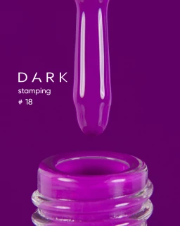 DARK Stamping polish фуксія №18, 8 ml