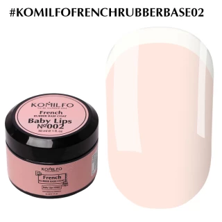 Baza Komilfo French Rubber Base 002 Baby Lips, 30 ml 