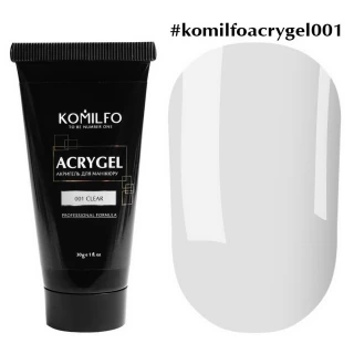 Komilfo AcryGel 001 Clear, 30 г