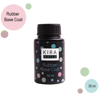 Kira Nails Rubber Base Coat - каучукове, базове покриття, без пензлика, 30 мл