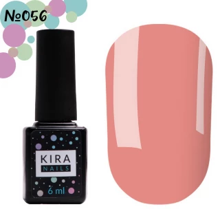 Гель-лак Kira Nails №056 (лілово-рожевий, емаль), 6 мл