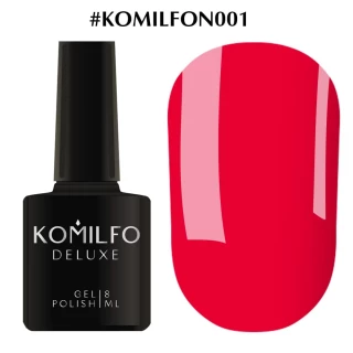 Gel polish Komilfo DeLuxe Series No. N001 (saturated bright pink, neon), 8 ml