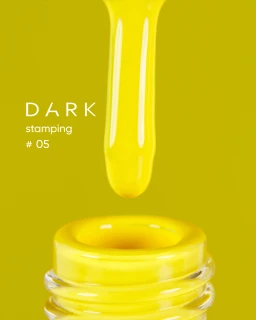 DARK Stamping polish yellow #05, 8 ml