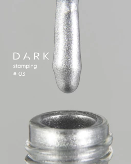 DARK Stamping polish срібний №03 , 8 ml