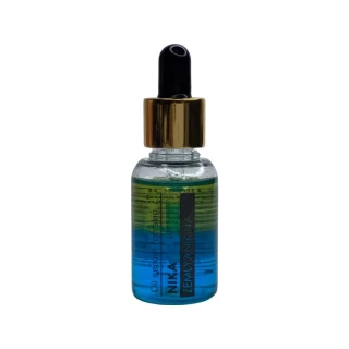 Regenerujące serum-olejek do skóry Nika Zemlyanikina (niebiesko-zielony), 25 ml