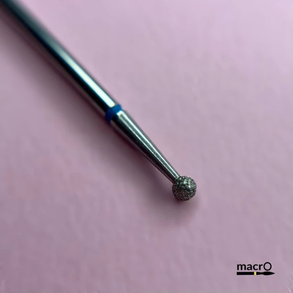 Frez diamentowy makro, "bullet", niebieskie nacięcie, d 025