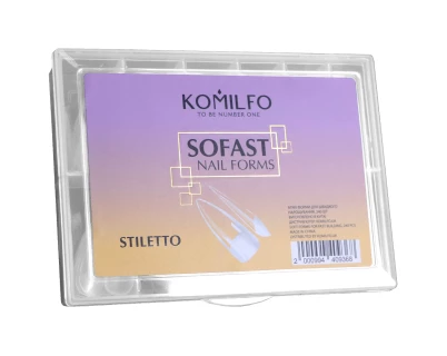 Komilfo SoFast Formy do paznokci Stiletto, 240 szt