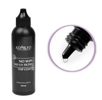 Komilfo No Wipe Top No Filters - a top without a sticky layer without UV filters, 100 ml