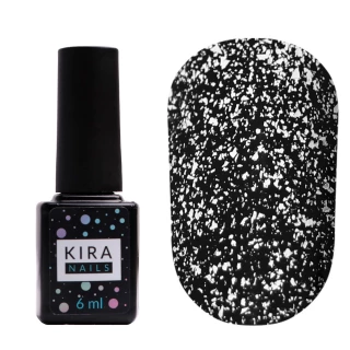 Kira Nails No Wipe Silver Top - top bez przetarcia ze srebrem, 6mm