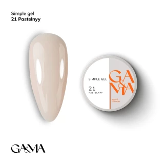 Ga&Ma Simple gel 021 пастельний 15 ml