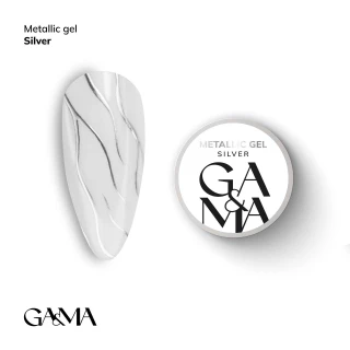Ga&Ma Metallic gel Silver, 5 г