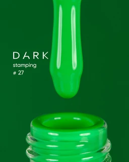 DARK Stamping polish neon green No. 27, 10 ml