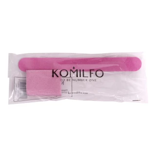 Одноразовый набор Komilfo №1 (пила 100/100 и бафф 120/120)