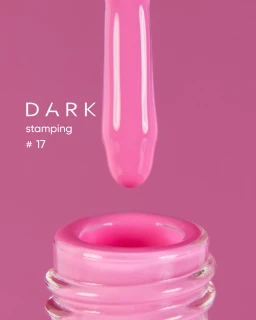 DARK Stamping polish розовый №17, 8 ml