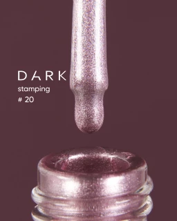 DARK Stamping polish розовое золото металлик №20, 8 ml