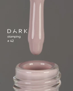 DARK Stamping polish light gray No. 42, 8 ml