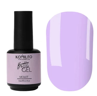 Komilfo Bottle Gel Violet, 15 ml, with brush