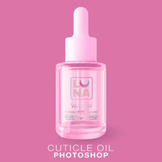Luna Dry cuticle oil with a strawberry aroma with Photoshop Oil Cream, 30 ml