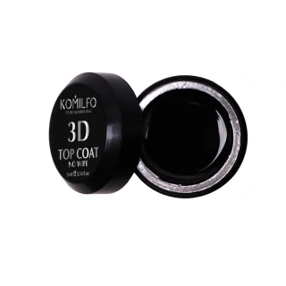 Komilfo 3D Top No Wipe - top for voluminous designs without a sticky Layer, 5 Ml
