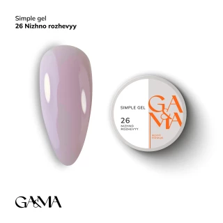 Ga&Ma Simple gel 026 ніжно-рожевий 15 ml