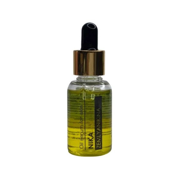 Regenerujące serum-olejek do skóry Nika Zemlyanikina (żółto-zielony), 25 ml