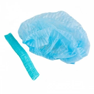 Blue disposable caps 100 pcs