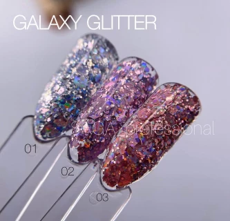 Saga Professional GALAXY glitter  №3  8 ml (в баночці)