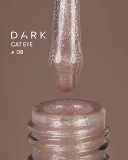 Ciemny lakier hybrydowy Cat Eye 08, 10 ml