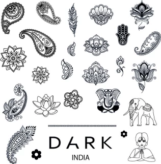 DARK пластина для стемпинга Индия