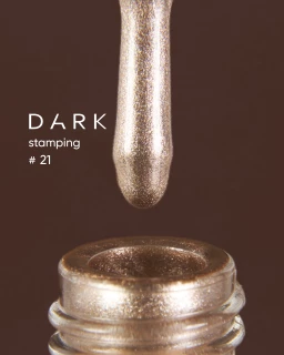 DARK Stamping polish белое золото-металлик №21 , 8 ml