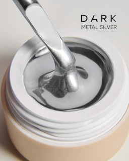 Farba żelowa do metalu Dark Silver 5 ml